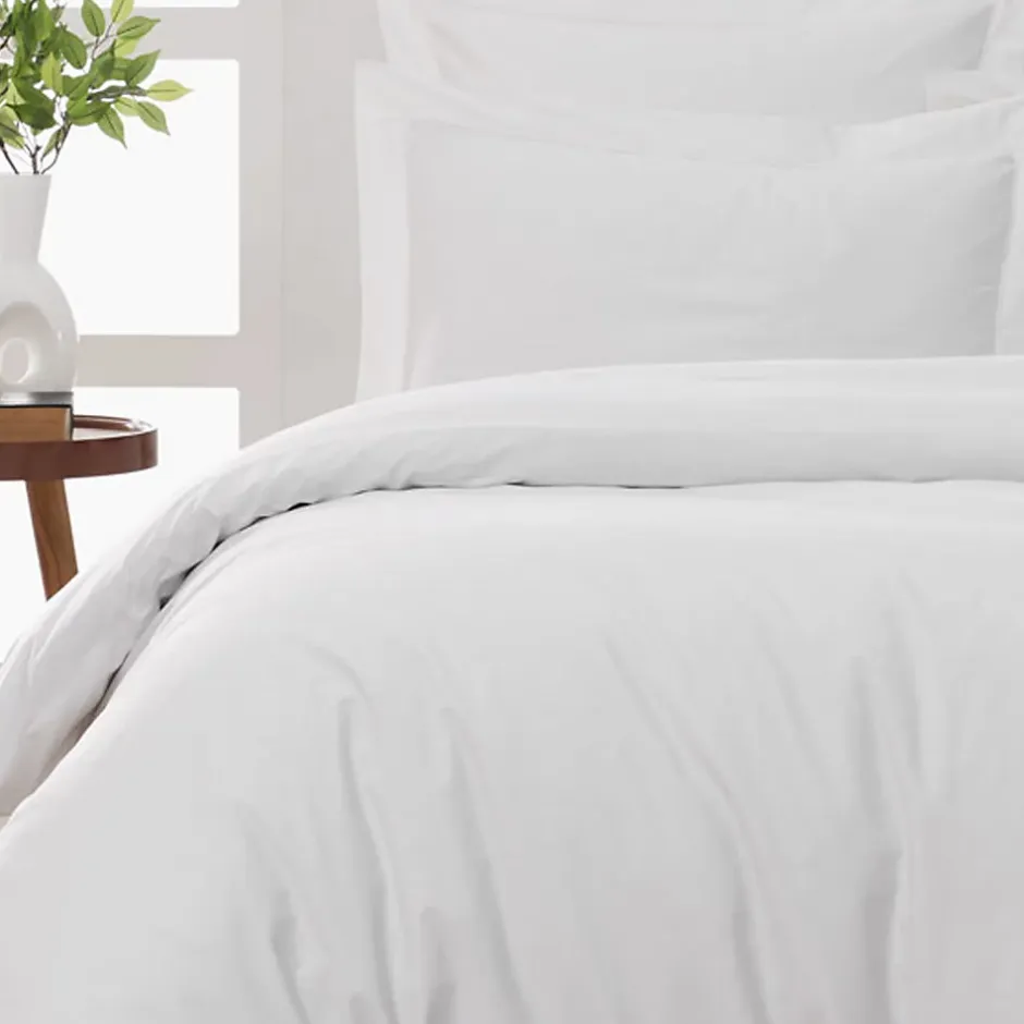 Sensei Maison Drap housse bonnet 40 cm en percale coton PLUSBlanc 200x200 cm SOFT PERCALE Sale