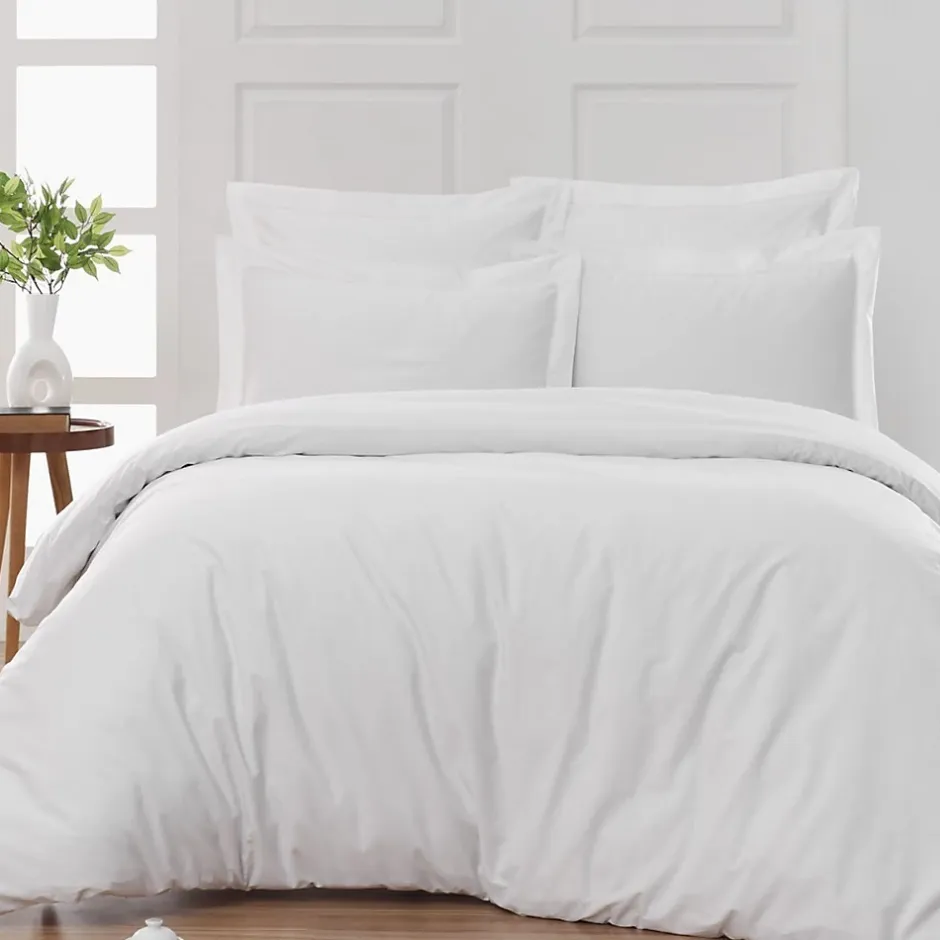 Sensei Maison Drap housse bonnet 40 cm en percale coton PLUSBlanc 200x200 cm SOFT PERCALE Sale