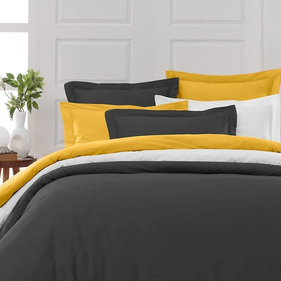 Sensei Maison Drap housse bonnet 40 cm en percale coton PLUSAnthracite 160x200 cm SOFT PERCALE