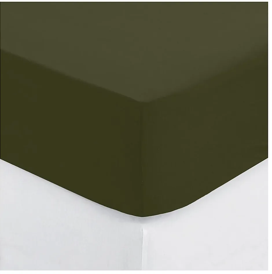 Eden Drap housse coton uni Couleur moderne New