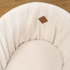 Sevira Kids Drap housse couffin ovale en gaze de coton Jeanne