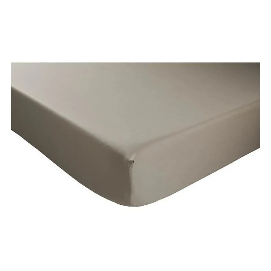 Dodo DRAP HOUSSE - ANTIBACTERIENS - TAUPE - 160X2000 cm - Bonnet 32 cm