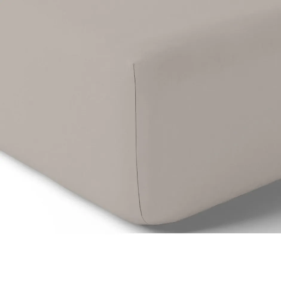 Toison d'Or Drap housse en 100% coton (160x200 cm - Taupe)