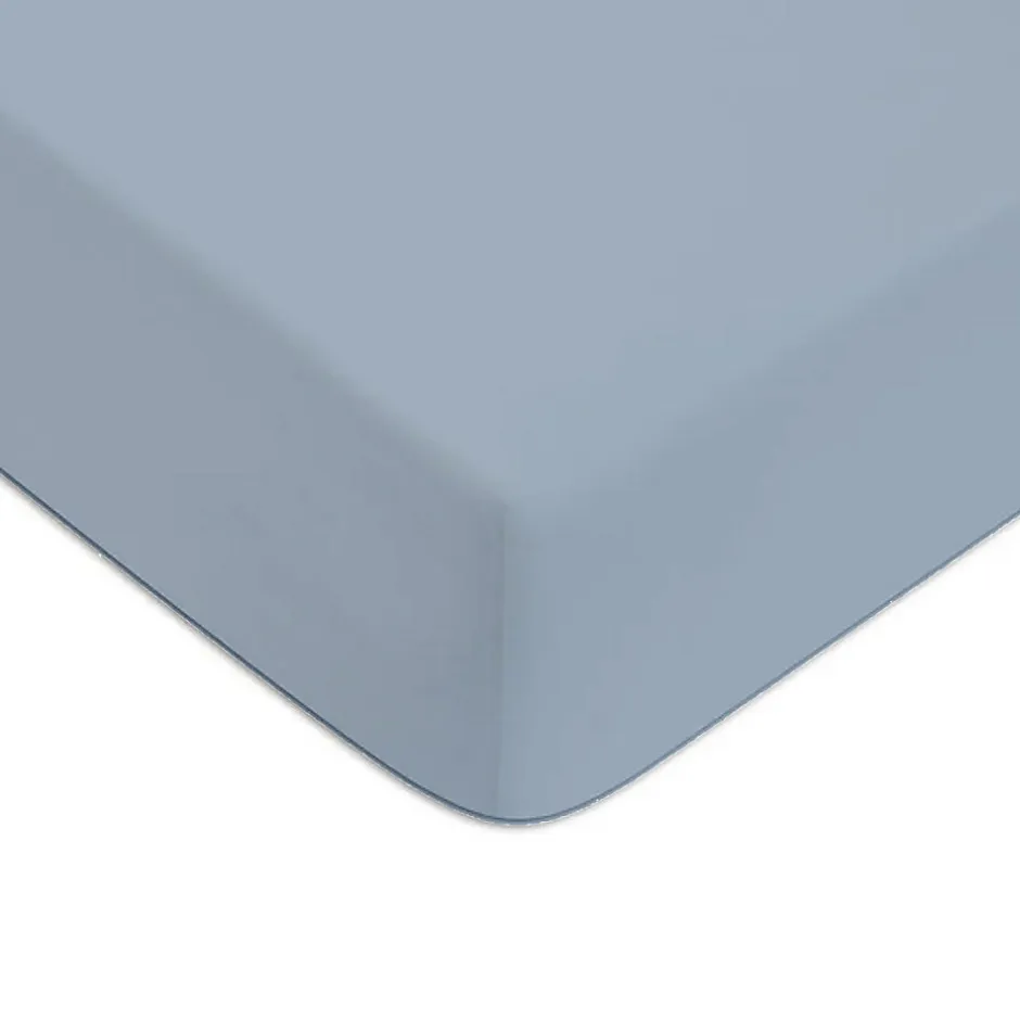 Future Home Drap housse en coton 57 fils uni bonnet 25cm 160x200cm
