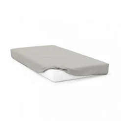 Soleil D'Ocre Drap housse en coton 57 fils 140x200 cm UNI lin, par