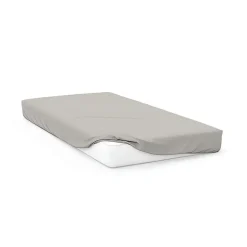 Soleil D'Ocre Drap housse en coton 57 fils 140x200 cm UNI lin, par