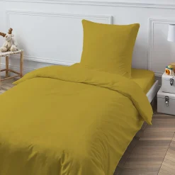 Future Home Drap housse en coton 57 fils uni bonnet 25cm 90x190cm