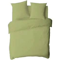 Future Home Drap housse en coton 57 fils uni bonnet 25cm 140x190cm Sale