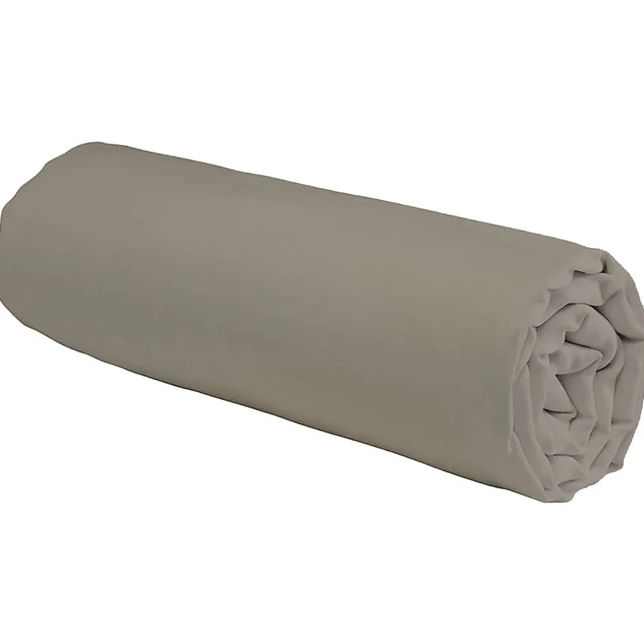 Future Home Drap housse en coton 57 fils uni bonnet 25cm 140x200cm