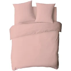 Future Home Drap housse en coton 57 fils uni bonnet 25cm 140x190cm