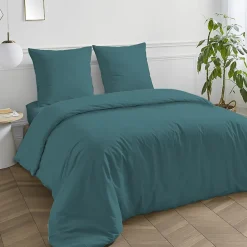 Future Home Drap housse en coton 57 fils uni bonnet 25cm 180x200cm New
