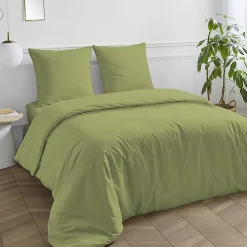 Future Home Drap housse en coton 57 fils uni bonnet 25cm 180x200cm