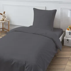Future Home Drap housse en coton 57 fils uni bonnet 25cm 90x200cm
