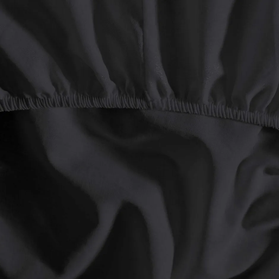 Sensei Maison Drap housse en coton bonnet 30 cm Anthracite 200x200 cm STUDIO