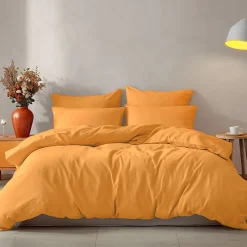 Sensei Maison Drap housse en coton bonnet 30 cm Caramel 180x200 cm STUDIO