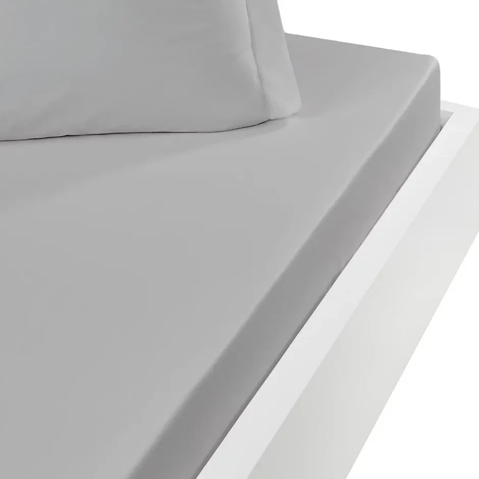 Sensei Maison Drap housse en coton bonnet 30 cm Gris Perle 160x200 cm STUDIO Clearance