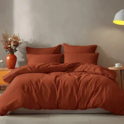 Sensei Maison Drap housse en coton bonnet 30 cm Auburn 200x200 cm STUDIO