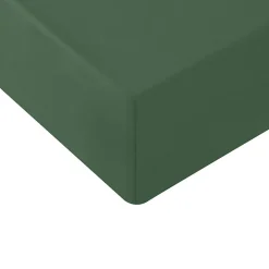 Sensei Maison Drap housse en coton lavé biologique bonnet 30 cm Lichen 80x200 cm ORGANIKA Discount