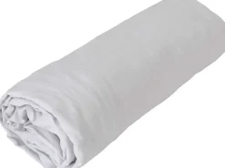 Toison d'Or Drap housse en coton Lavé (160x200 cm - Gris Perle) Discount