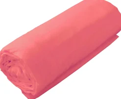 Toison d'Or Drap housse en coton Lavé (80x200 cm - Rose)