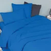 Toison d'Or Drap housse en coton Lavé (80x200 cm - Bleu Encre)