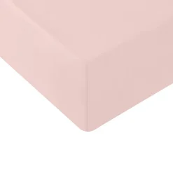 Sensei Maison Drap housse en coton lavé biologique bonnet 30 cm Poudre 90x190 cm ORGANIKA