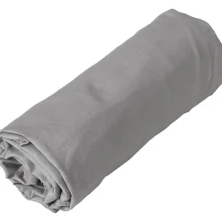 Toison d'Or Drap housse en coton Lavé (140x190 cm - Gris)
