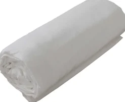 Toison d'Or Drap housse en coton Lavé (80x200 cm - Blanc) Outlet