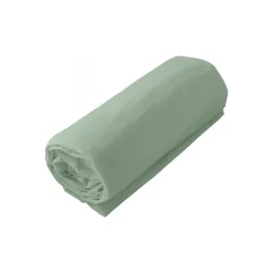 Toison d'Or Drap housse en coton Lavé (80x200 cm - Céladon) New