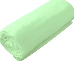 Toison d'Or Drap housse en coton Lavé (180x200 cm - Vert clair) Outlet
