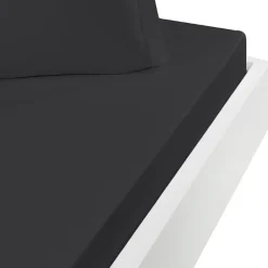 Sensei Maison Drap housse en flanelle de coton bonnet 30 cm Anthracite 180x200 cm KLAPPEN
