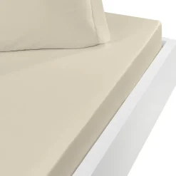 Sensei Maison Drap housse en flanelle de coton bonnet 30 cm Ficelle 90x190 cm KLAPPEN Best