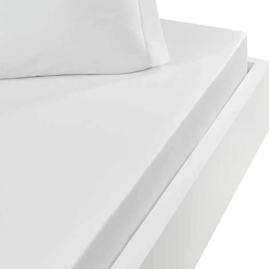 Sensei Maison Drap housse en flanelle de coton bonnet 30 cm Blanc 80x200 cm KLAPPEN Hot