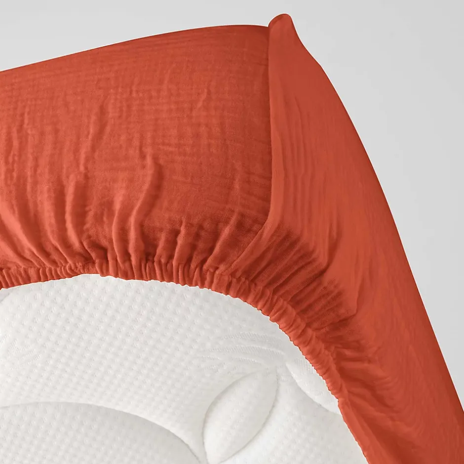 Eden Drap housse en gaze de coton Tendance uni Discount
