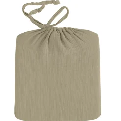 Sensei Maison Drap housse en gaze de coton bonnet 30 cm Sable 160x200 cm LOFT