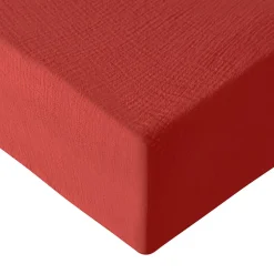 Sensei Maison Drap housse en gaze de coton bonnet 30 cm Terracota 140x200 cm LOFT Clearance