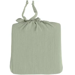 Sensei Maison Drap housse en gaze de coton bonnet 30 cm Sauge 160x200 cm LOFT Sale