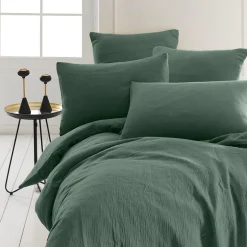 Sensei Maison Drap housse en gaze de coton bonnet 30 cm Lichen 80x200 cm LOFT