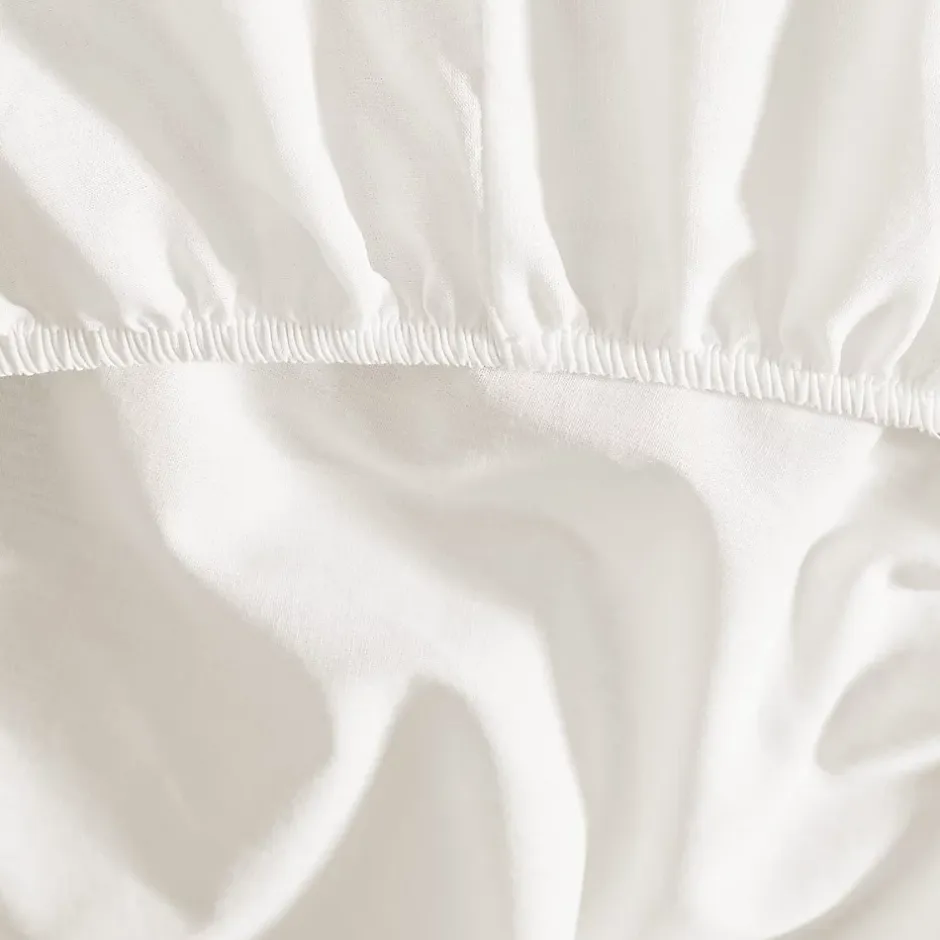 Sensei Maison Drap housse en percale de coton pour lit articulé Ecru 180x200 cm SOFT PERCALE Online