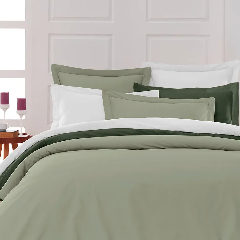 Sensei Maison Drap housse en percale de coton bonnet 30 cm Sauge 80x200 cm SOFT PERCALE Best