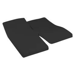 Sensei Maison Drap housse en percale de coton pour lit articulé Anthracite 140x190 cm SOFT PERCALE Discount