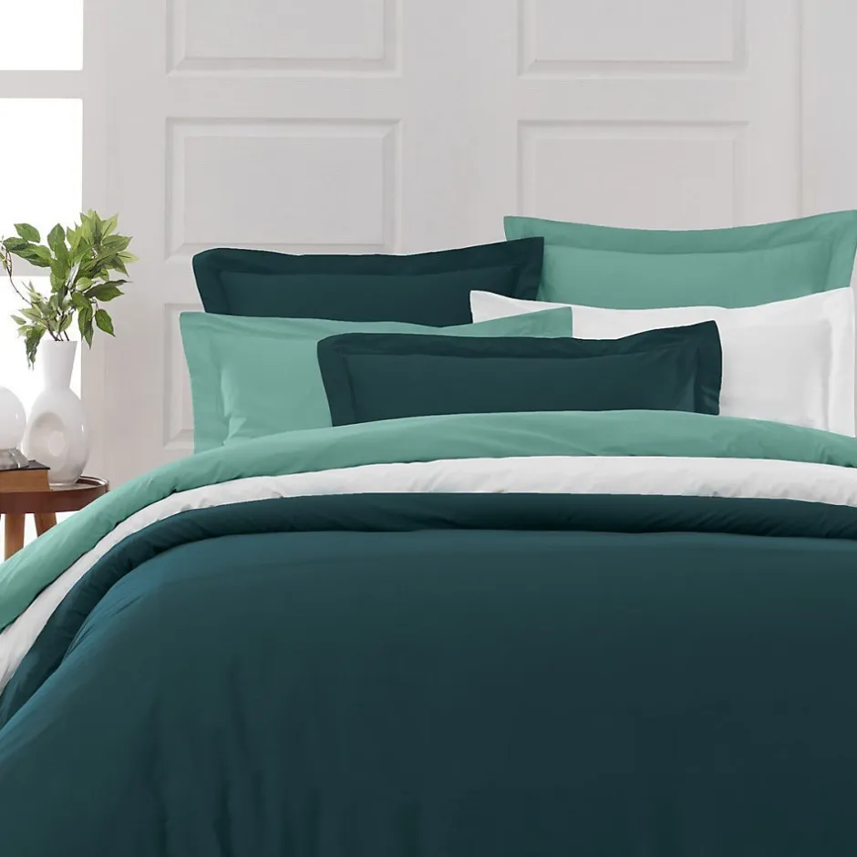 Sensei Maison Drap housse en percale de coton bonnet 30 cm Petrol 200x200 cm SOFT PERCALE