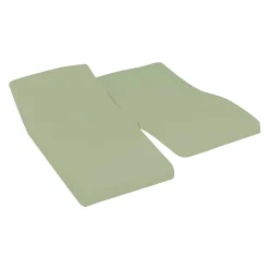 Sensei Maison Drap housse en percale de coton pour lit articulé Sauge 140x190 cm SOFT PERCALE