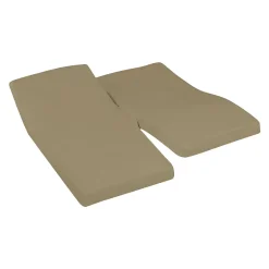 Sensei Maison Drap housse en percale de coton pour lit articulé Taupe 160x200 cm SOFT PERCALE Hot