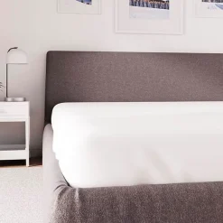 Soleil D'Ocre Drap housse en polycoton 160x200 cm PERCALE blanc, par