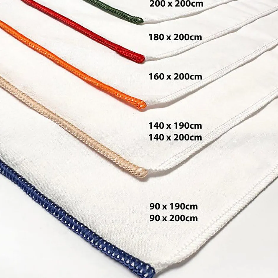 Soleil D'Ocre Drap housse en polycoton 160x200 cm PERCALE lin, par Hot