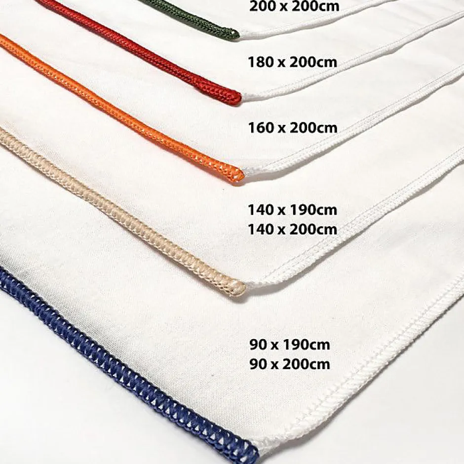 Soleil D'Ocre Drap housse en polycoton 90x190 cm PERCALE blanc, par