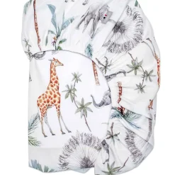 Sevira Kids Drap housse en satin de coton Safari