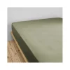 L'Effet Papillon Drap housse "Gaïa" toutes dimensions "Gaze de Coton" - Gaïa Romarin - 140 x 190 cm bonnet de 30 cm
