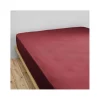 L'Effet Papillon Drap housse "Gaïa" toutes dimensions "Gaze de Coton" - Gaïa Lie de Vin - 90 x 190 cm bonnet de 30 cm